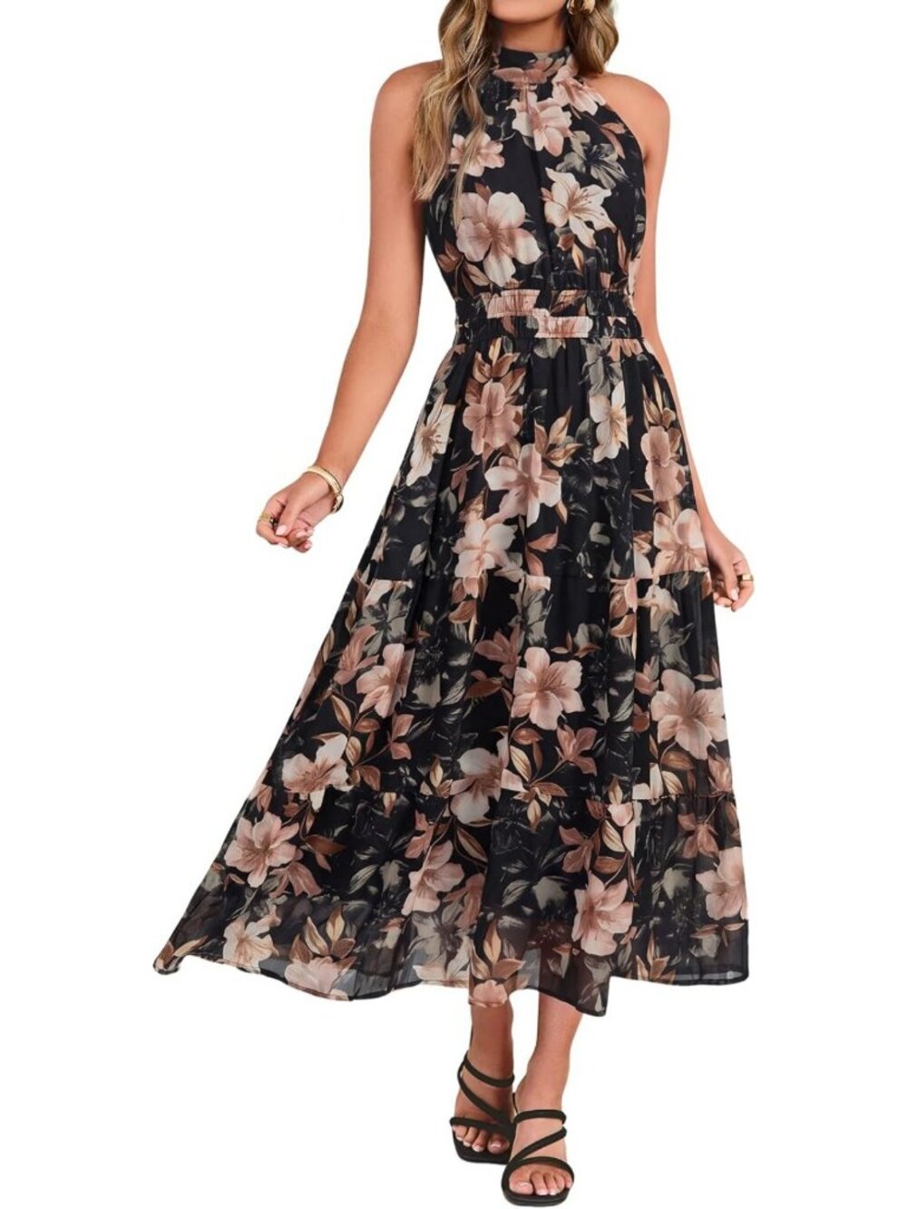 Boho Floral Maxi Dress for Women | Summer Wedding Guest, Vacation & Travel